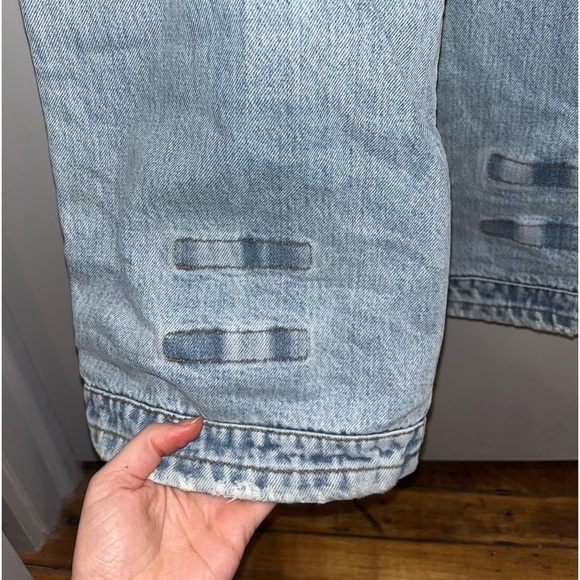 UNIQUE VINTAGE GUESS OVERALLS *HOT PINK STRAPS* - Picture 5 of 9